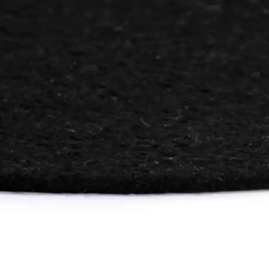vidaXL - Placemat - Zwart - Katoen - 4 stuks