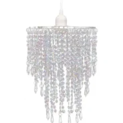 vidaXL - Plafondlamp - Transparent - Staal - 22.5 x 30.5 cm