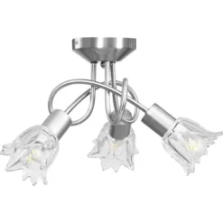 vidaXL - Plafondlamp - Transparent - Glas