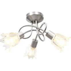 vidaXL - Plafondlamp - Transparent - Glas