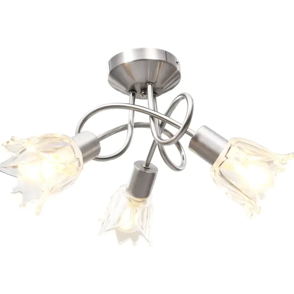 vidaXL - Plafondlamp - Transparent - Glas