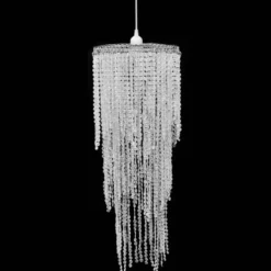 vidaXL - Plafondlamp - Transparent - Staal - 26 x 70 cm