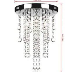vidaXL - Plafondlamp - Wit - Metaal