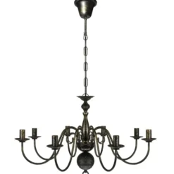 vidaXL - Plafondlamp - Zwart - Metaal - 80 x 45 cm