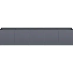 vidaXL - Plantenbak Antraciet 200x40x40 cm Koudgewalst Staal
