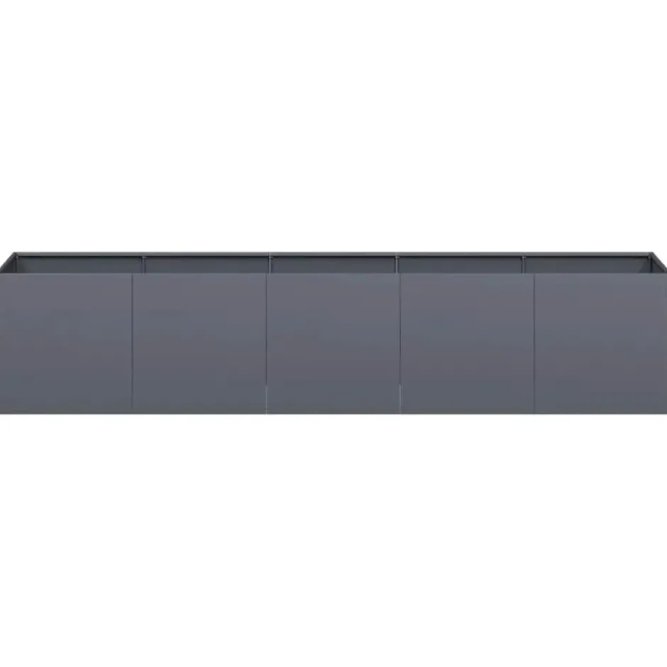 vidaXL - Plantenbak Antraciet 200x40x40 cm Koudgewalst Staal