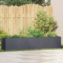 vidaXL - Plantenbak Antraciet 200x40x40 cm Koudgewalst Staal