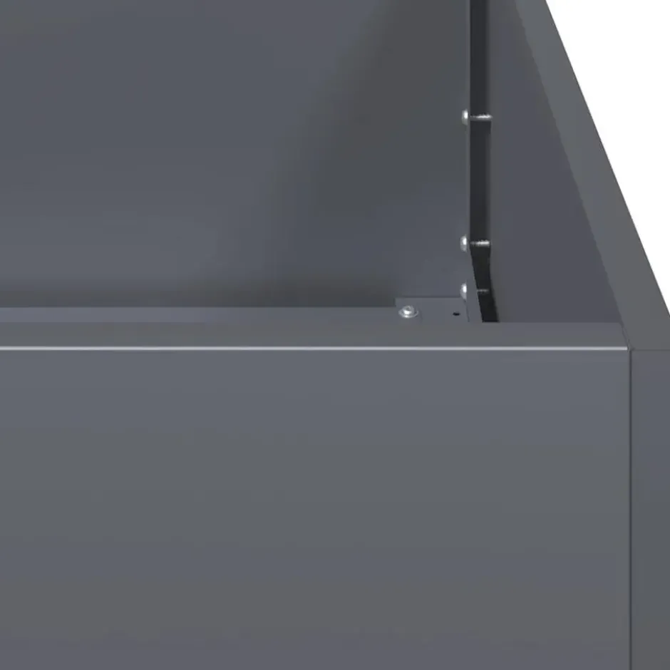 vidaXL - Plantenbak Antraciet 200x40x40 cm Koudgewalst Staal