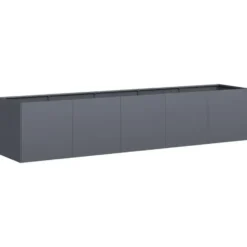 vidaXL - Plantenbak Antraciet 200x40x40 cm Koudgewalst Staal