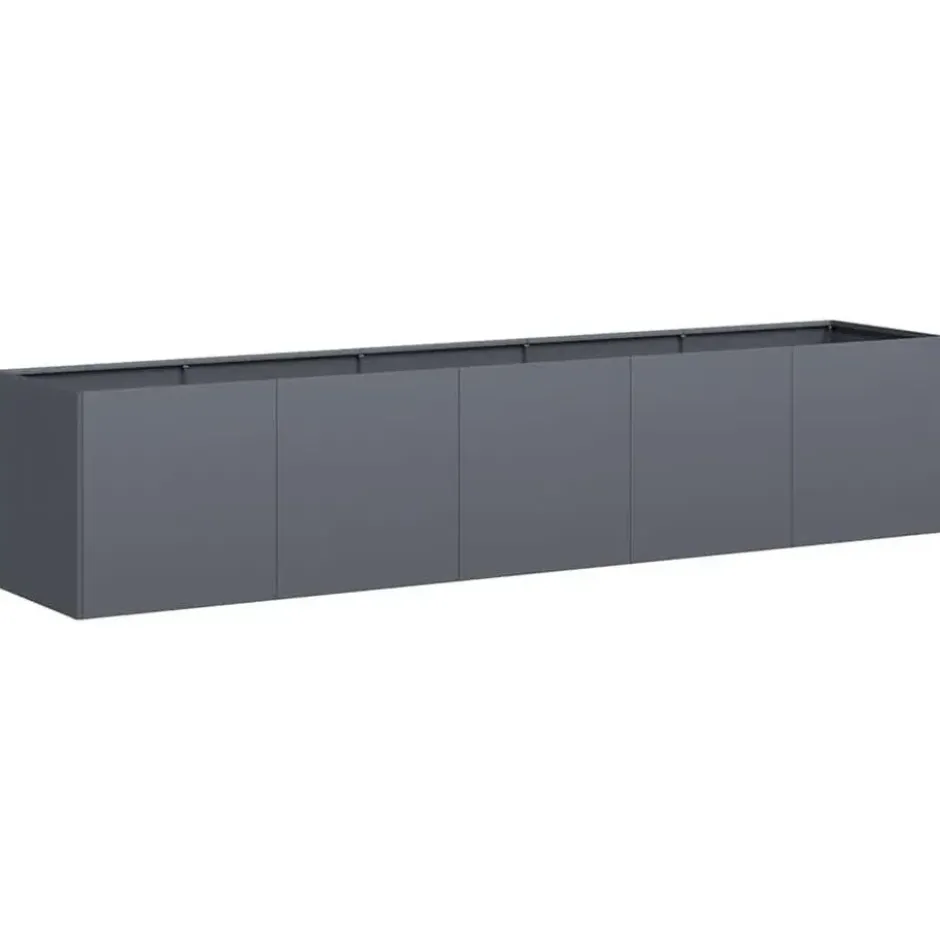 vidaXL - Plantenbak Antraciet 200x40x40 cm Koudgewalst Staal