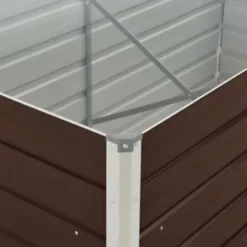 vidaXL - Plantenbak - Bruin - Metaal - 160 x 80 x 45 cm