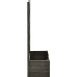 vidaXL - Plantenbak - Grijs - Hout