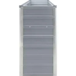 vidaXL - Plantenbak - Grijs - Metaal