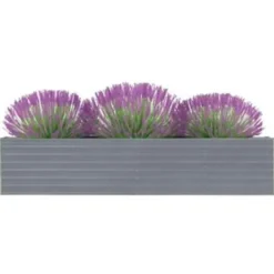 vidaXL - Plantenbak - Grijs - Staal