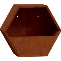 vidaXL - Plantenbakken wandmontage 46x10x40 cm cortenstaal roestig 2 Stuks