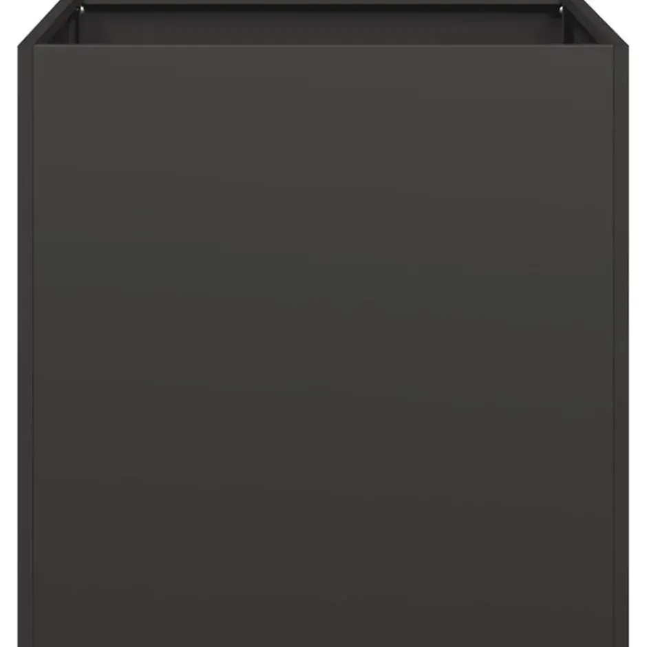 vidaXL - Plantenbak 40x40x40 cm koudgewalst staal zwart plantenbak