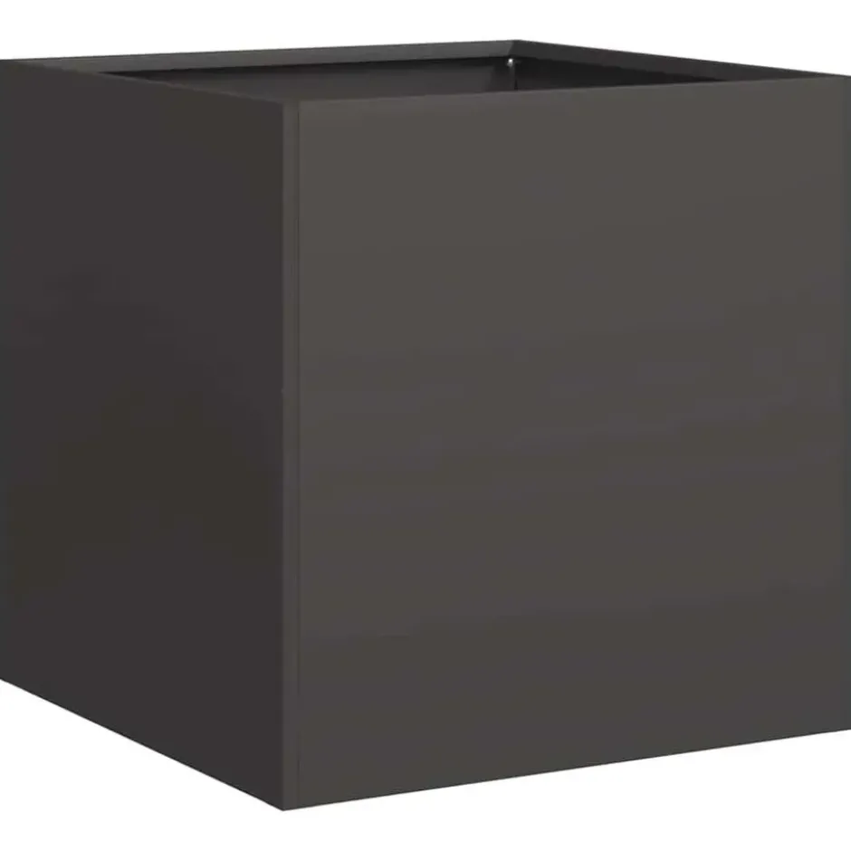 vidaXL - Plantenbak 40x40x40 cm koudgewalst staal zwart plantenbak