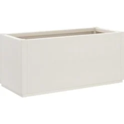 vidaXL - Plantenbak 80x36x35 cm polypropeen wit