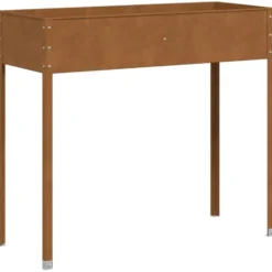 vidaXL - Plantenbak 100,5x40,5x90 cm weervast staal planter patio planter