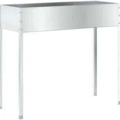 vidaXL - Plantenbak 100,5x40,5x90 cm weervast staal planter patio planter