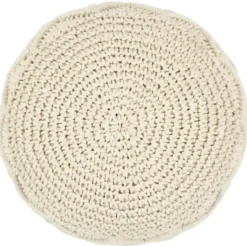 vidaXL - Poef - Beige - Katoen