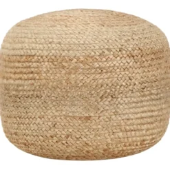 vidaXL - Poef - Bruin - Jute - 45 x 30 cm