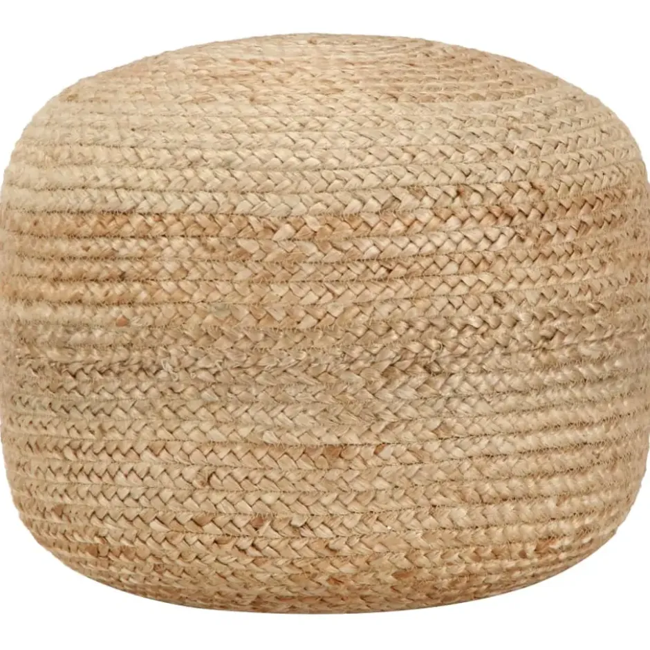 vidaXL - Poef - Bruin - Jute - 45 x 30 cm
