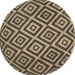 vidaXL - Poef - Zwart - Jute