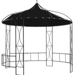 VIDAXL Prieel rond 300x290 cm antraciet