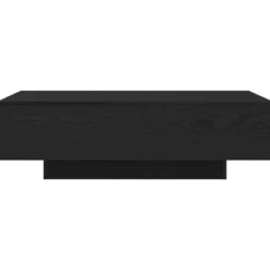 vidaXL - Rechthoekige Salontafel - Zwart eiken - Bewerkt hout - 100x49.5x31 cm