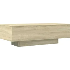 vidaXL - Rechthoekige Salontafel - Sonoma eiken - Bewerkt hout - 100x49.5 cm
