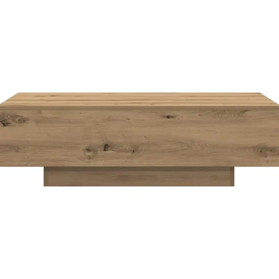 vidaXL - Rechthoekige Salontafel - Artisanaal eiken - Hout - 100x49.5x31 cm