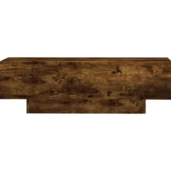 vidaXL - Rechthoekige Salontafel - Gerookt eiken - Bewerkt hout - 100x49.5 cm