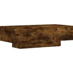 vidaXL - Rechthoekige Salontafel - Gerookt eiken - Bewerkt hout - 100x49.5 cm