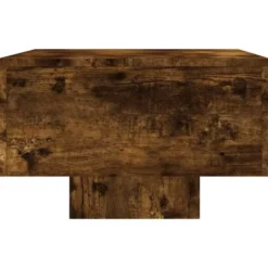 vidaXL - Rechthoekige Salontafel - Gerookt eiken - Bewerkt hout - 100x49.5 cm