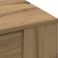 vidaXL - Rechthoekige Salontafel met plank - Artisanaal eiken - Hout - 102x55 cm