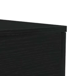 vidaXL - Rechthoekige Salontafel met LED - Zwart eiken - Hout - 90x50x40 cm