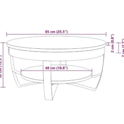 vidaXL - Salontafel - Bruin - Acaciahout