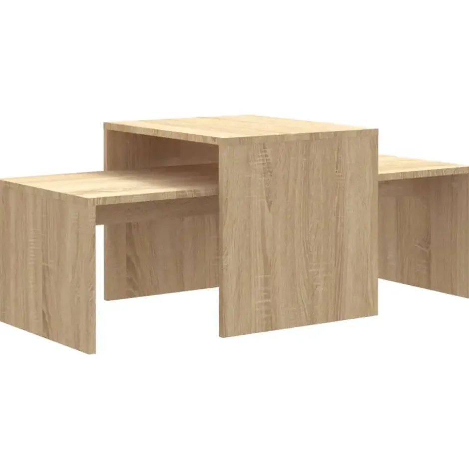 vidaXL - Salontafel - Bruin - Bewerkt hout