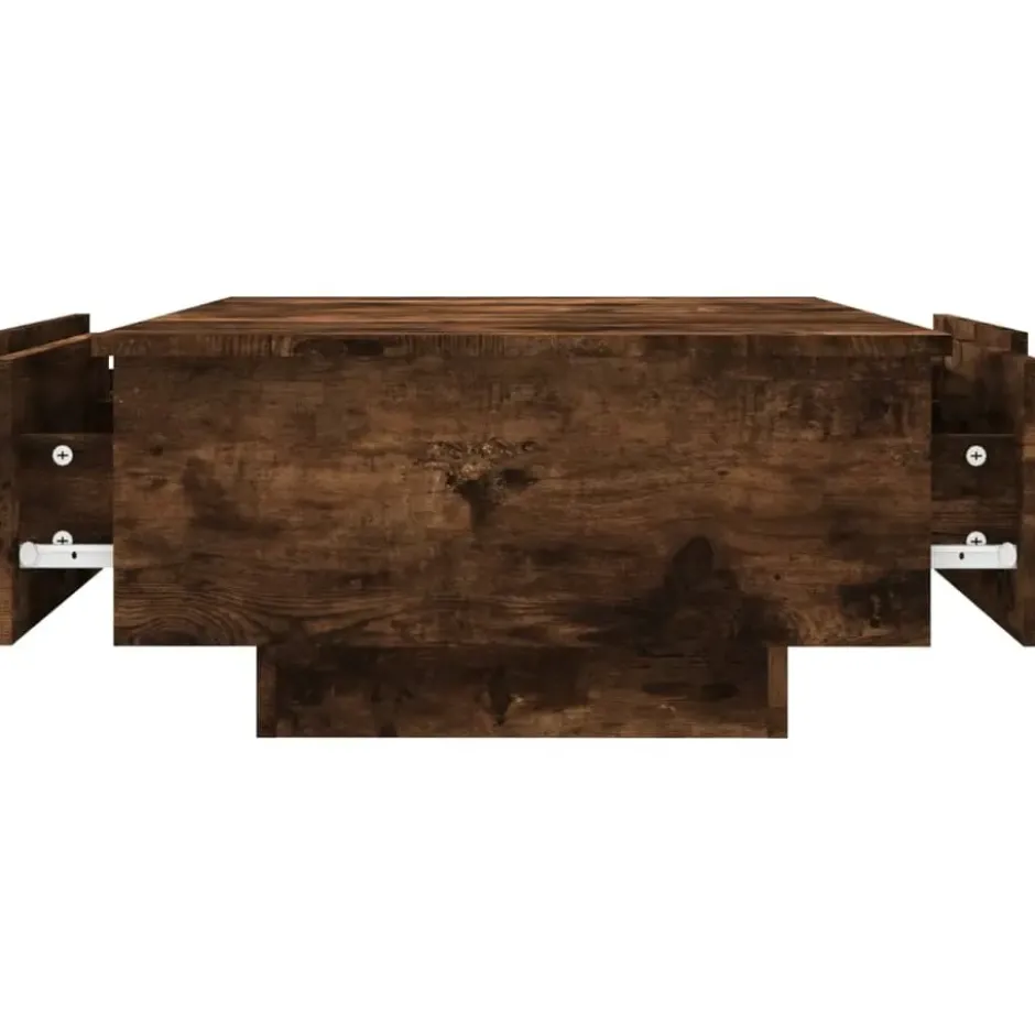 vidaXL - Salontafel - Bruin - Bewerkt hout - 90 x 60 x 31 cm