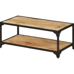 vidaXL - Salontafel - Bruin - Hout - 90 x 45 x 35 cm