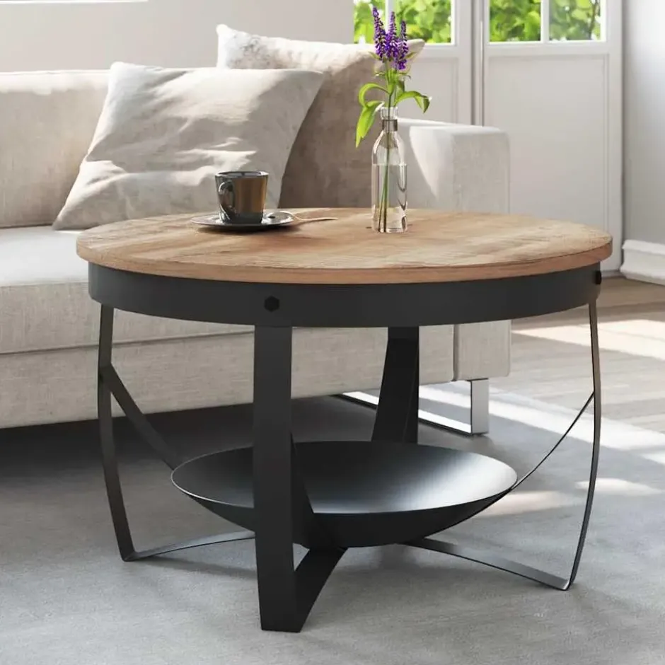 vidaXL - Salontafel - Bruin - Hout