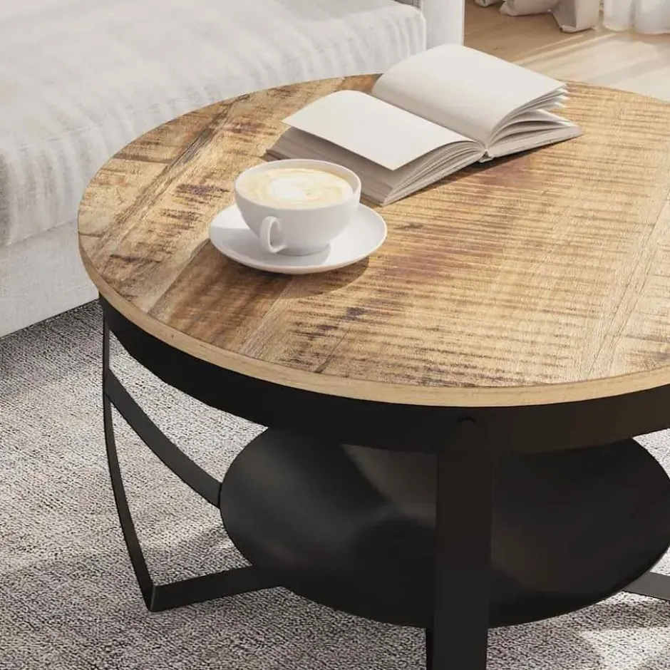 vidaXL - Salontafel - Bruin - Hout