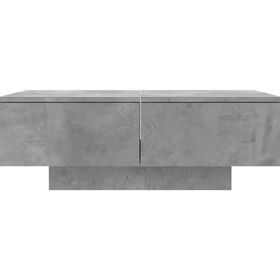 vidaXL - Salontafel - Grijs - Bewerkt hout - 90 x 60 x 31 cm