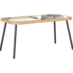 vidaXL - Salontafel - Light Grey - Metal - 90 x 45 x 43 cm