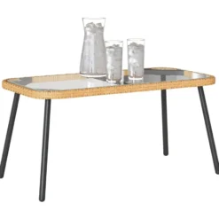 vidaXL - Salontafel - Light Grey - Metal - 90 x 45 x 43 cm