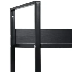 vidaXL - Schappenkast - Zwart - Bewerkt hout