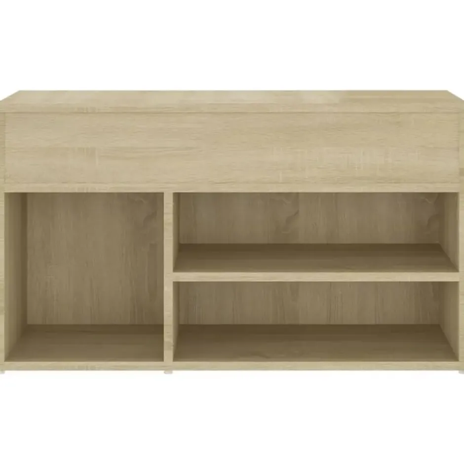 vidaXL - Schoenenbank - Bruin - Bewerkt hout