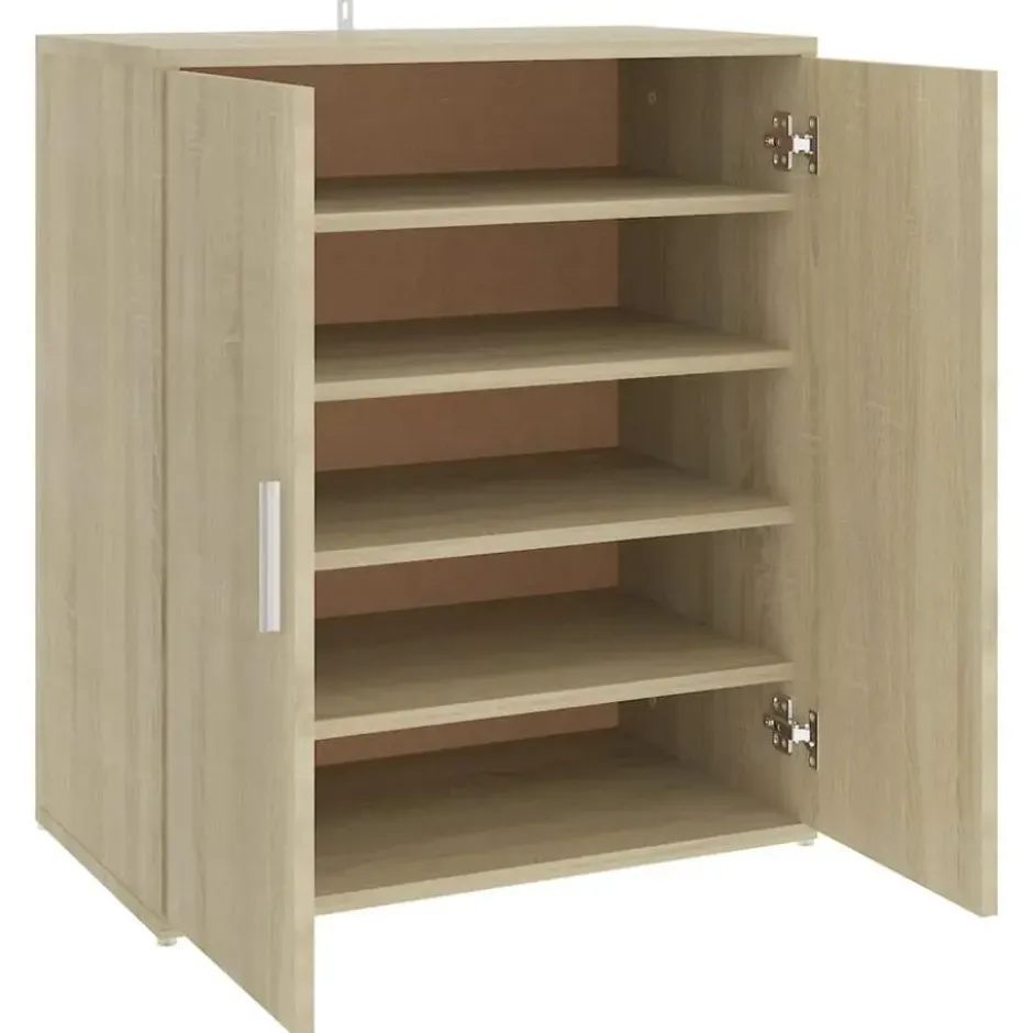 vidaXL - Schoenenkast - Bruin - Bewerkt hout - 60 x 35 x 70 cm