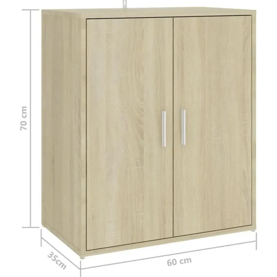 vidaXL - Schoenenkast - Bruin - Bewerkt hout - 60 x 35 x 70 cm
